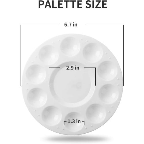Paint Tray Palettes, 6 Pack, Painting Supplies, Painting Palette for Kids, Plastic Palette