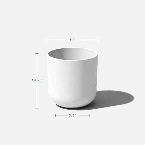 Color White mason series kona planter