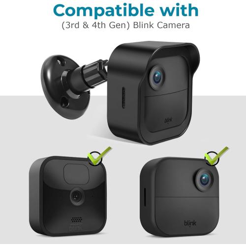 Blink Outdoor Camera Wall Mount Compatible with 4 (Newest Model)& 4th Gen,5 Pack Weatherproof Protective Housing,360 Degree Adjustable with Blink Sync Module 2 Outlet Mount for Blink Camera System
