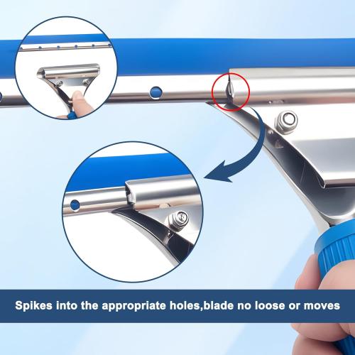 18” Professional Squeegee for Window Cleaning with 12” Replacement Blades