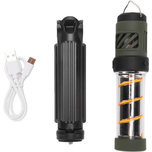 Portable Camping Light, 5 Brightness Modes Flashlight with USB Rechargeable Battery and IPX6 , for Outdoor Camping Hiking Emergency Work Light