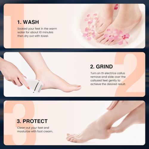 Electric Foot Callus Remover Rechargeable Pedicure Tool for Cracked Heels‼️missing pieces‼️