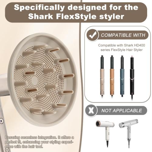 Diffuser Attachment for Hair Dryers, Diffuser attachment hair,curly diffusers attachment,Upgraded Bigger Diffusers Nozzle for Dryer Faster and Define Wavy, Curly, Coily Hair