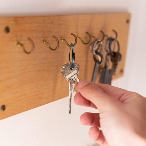 Versa-Tags 3/4 Steel Key - Bulk Key Rings for Crafts, Auto Dealership & Cars - .75 Inch Split Keyring for Crafts