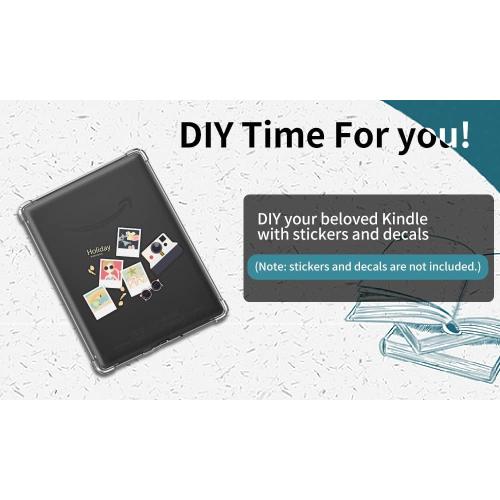 Clear Case Fit for Kindle Paperwhite (10th Generation, 2018) 6 Transparent Cover, Ultra-Thin Protective Back Shell with Thick Corners for Kindle Paperwhite 4 (10th Gen) (Transparent)