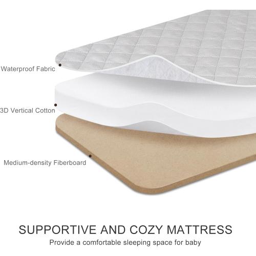 3 in 1 Baby Bassinet, Rocking Bassinets with Comfy Mattress and Wheels, Adjustable Height Bassinet Bedside Sleeper, Easy Folding Portable Crib for Newborn (Grey)