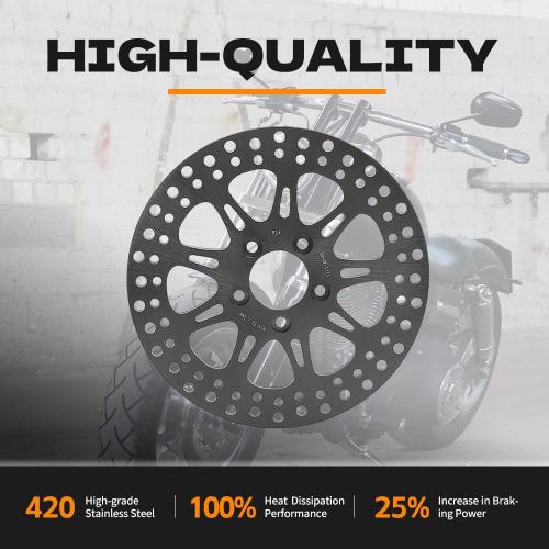 TOFR 11.8 Rear Brake Rotor Disc for Harley TOURING Street Glide Electra Glide Road King Road Glide Ultra Custom Special 2008-2021