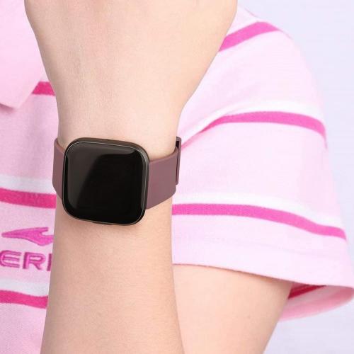 6 Pack Bands for Fitbit Versa 2 Smart Watch - Classic Soft Sport Replacement Wristbands for Women & Men