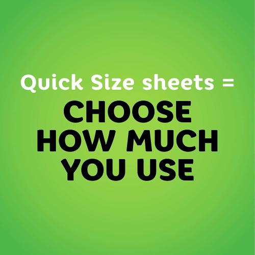 Bounty Quick Size Paper Towels, White, 8 Family Rolls = 20 Regular Rolls (Packaging May Vary)