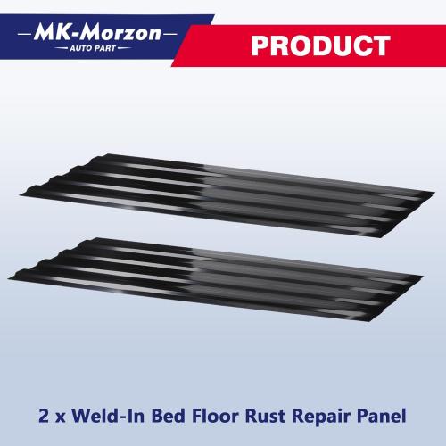 926-881 Black Weld-in Bed Floor Rust Repair Panel Compatible with Ford F-250 F-350 F-450 Super Duty Replaces# BC3Z9911215A BC3Z9911215B (2Pcs)