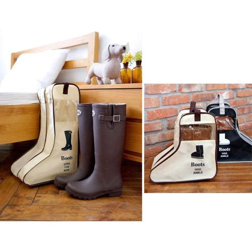 Ibluelover Boots Storage Bag Portable Long Boots Bag Visuable Foldable Boots Cover Protector Bag Dustproof Waterproof Shoes Handbag Hunting Fishing Riding Hiking Boots Carrier Box Bag Shoes Organizer