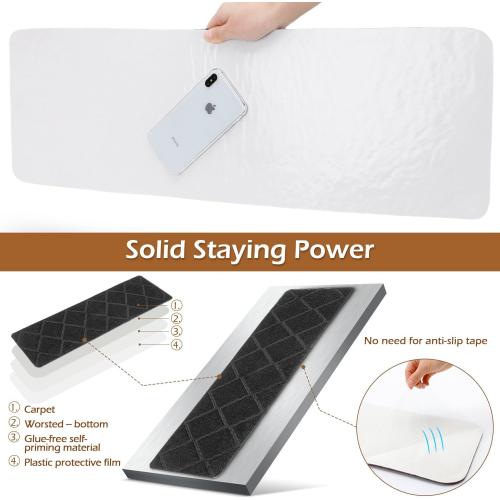 DARK GREY Seloom Upgraded 9 x 36 Stair Treads for Wooden Steps- Carpet Non-Slip with Non Skid Backing Specialized for Indoor Steps, Removable Washable Step Runners Perfect for Dogs(Grey,15-Pack, Dimand)