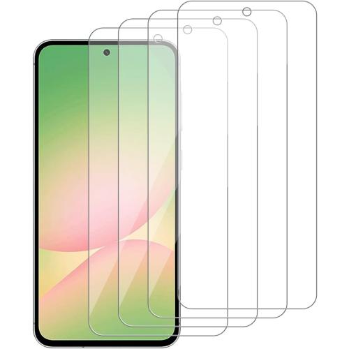 4 Pack Glass Screen Protector Compatible for samsung galaxy a56 5G / SM-A566B, A566E, A566B/DS [9H Hardness]-HD Screen Tempered Glass, Scratch Resistant,Easy Install [Case Friendly]