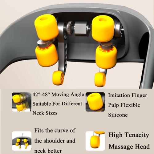 Color Beige Neck & Shoulder Massager, Portable Shiatsu Electric Back and Neck Massager with Heat, Thera Pexa Neck Massager for Pain Relief Deep Tissue, Back Massager with Heat (Beige)