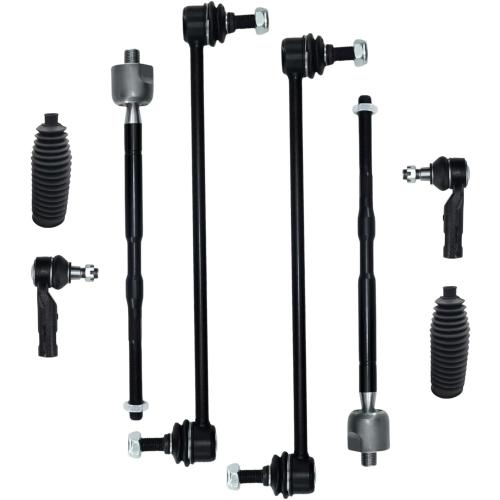 8Pcs Inner Outer Tie Rod End, Sway Bar Link Compatible with Honda Odyssey 2011-2017