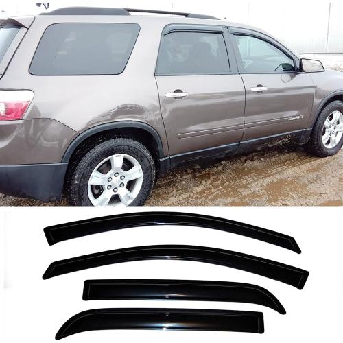 94632 Side Window Deflector Set, 4pcs Outside Mount Tape-On Shade Rain Guards, Wind Visors fit for 2007-2016 GMC Acadia, 2007-2010 Saturn Outlook