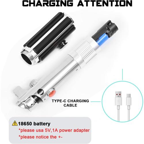 Lightsaber Dueling Light Saber with 12 RGB Colors 16 Sound Fonts and Motion Control, Force FX Lightsabers with Premium Metal Handle and Replaceable Blade, Light Sabers for Adults, Kids