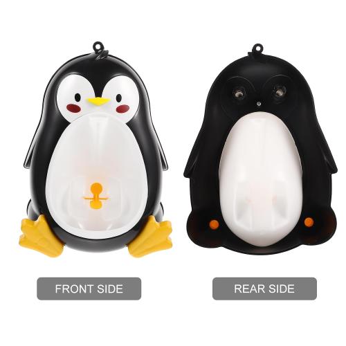 Toddmomy Penguin Potty Urinal for Boys Toddler Urinal Potty Training Toilet with Suction Cups Adjustable Wall Hanging Pee Trainer for Home Bathroom Nursery Kindergarten 14.56X10.23X5.90in