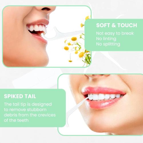 4 Pcs Portable Dental Floss Dispenser Refillable Dental Flossers Case Automatic Travel Floss Pick Organizer Pocket Floss Boxes with 40 Floss Picks for Cleaning Teeth