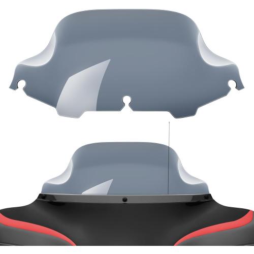 Amazicha 8 Smoke Wave Windshield Windscreen Compatible for 1996-2013 Harley Davidson Touring Street Glide/Electra Glide/Tri Glide FLHT FLHX FLHTCU FLHTC FLHTK (Tint)