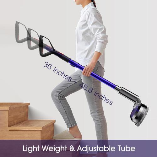 VMAI Electric Mop with Detachable Battery & 300ml Water Tank | Spin Mop with LED Headlight and Sprayer, for Hardwood, Tile, Laminate Floor, <50dB Working Noise