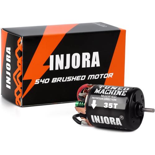 INJORA 540 Brushed Motor 35T Waterproof Motor for 1/10 RC Cralwer Car Axial SCX10 Pro SCX10 AXI03007 90046 TRX4 D90 Monster Truck （35T）