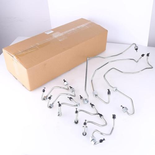 9PCS Engine Injector Lines, Compatible with 2014-2019 Dodge Ram 1500 Jeep Grand Cherokee V6 3.0L EcoDiesel Diesel Injector Set - High Pressure Fuel Lines