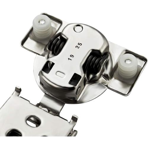 Silver Ravinte 10 Pack 5 Pairs 1/2 inch Overlay Soft Close Hinges for Kitchen Cabinet Hinges Satin Nickel Hidden Hinges Stainless Steel Concealed Hinge self Closing