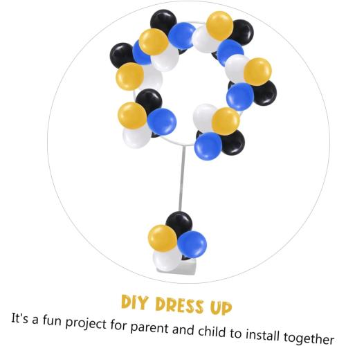 Generic 1set Balloon Arch Kit Round Frame and Water Fillable Bases Easy to Assemble Stand for Party Decorations Wedding and Events Reusable Holders