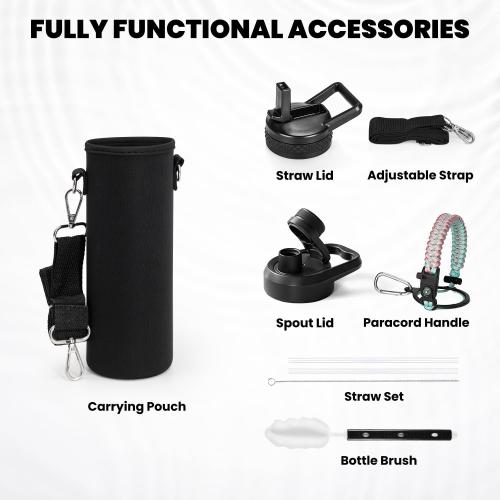 RAYMYLO Insulated Water Bottle 20 oz, Triple Wall Vacuum Stainless Steel