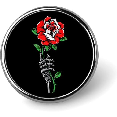 EUGENEHW Round Badge Brooch Pins for Men Womens Button Badges Brooch Badge for Hats Jackets Shirts Tie