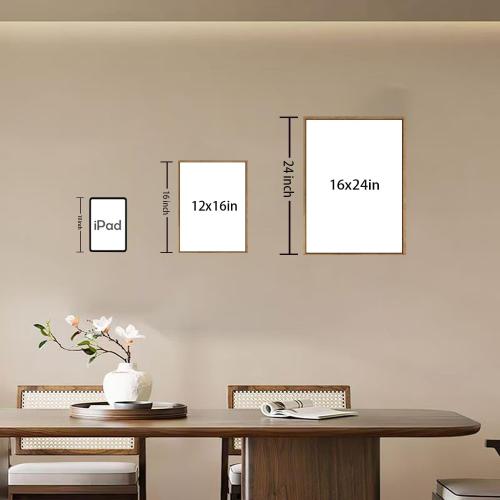 Bwodke Framed Wildflower Wall Art Colorful Botanical Floral Poster Canvas Prints Set of 3 Minimalist Watercolor Flower Pictures Vintage Farmhouse Decor Painting Bedroom Bathroom Living Room 16x24