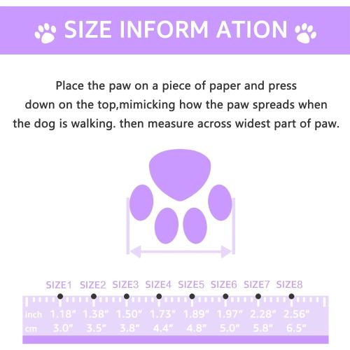 Dog Shoes, Dog Sandals for Hot Pavement, Non-Slip Waterproof Dog Booties for Winter Snowy Day and Summer, Adjustable Straps Easy-Clean Beach Outdoor Pet Boots Rugged Sole-4Pcs Purple