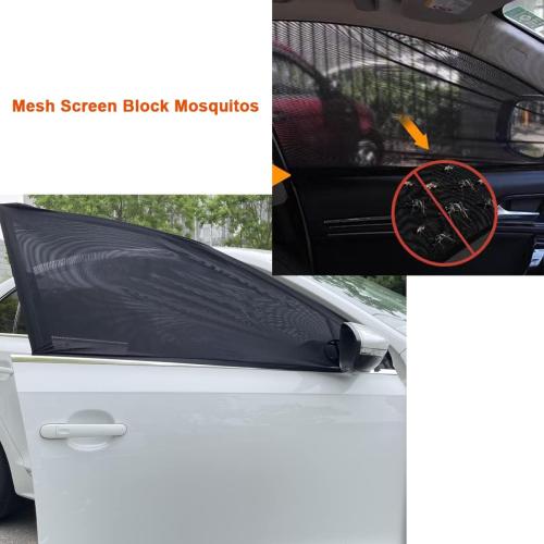 2 Pack Car Front Side Window Shades Mesh Screen for Camping 22''x42''