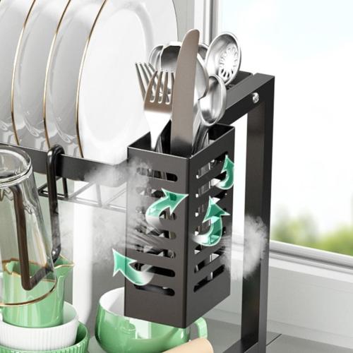 Double Layer Kitchen Counter Organizers Stylish Dish Rack Space Saving Organizers For Kitchen Countertop Organization