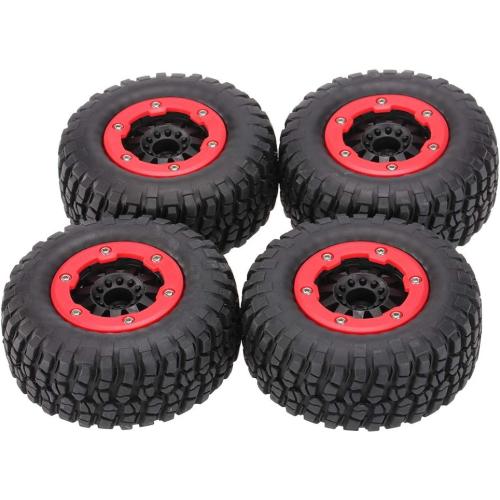 GoolRC 4Pcs AX-3009 High Performance 108mm 1/10 Short Course Truck Tires with Wheel Rim for All Terrain