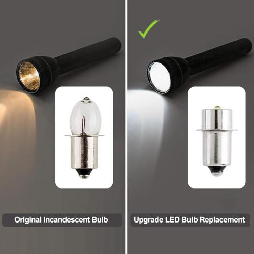 TRLIFE LED Flashlight, Maglight LED Replacement for 3-16 C&D Cells, 3W 12V-18V Bulbs (1 Pack)