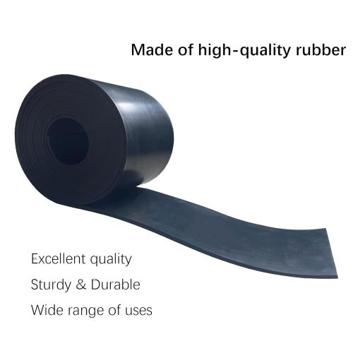 Solid Rubber Strips 1/8 (.125) Thick X 4 Wide X 10'Long, Solid Rubber Sheet for Anti-Slip Pads, Flooring, Seals, Crafts, Anti-Vibration, Gaskets DIY