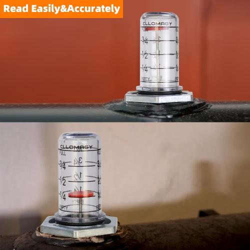 Oil Tank Gauge Fuel Oil Tank Level Gauge,Float Level Measure Compatible with Scully Signal Corp's Scul-Tel & for Intelli-Tank (Vertical) Depth from 42 to 44 Diameter,1-1/2 and 2 Male NPT Thread