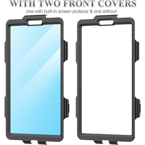 SEYMAC stock Case for Samsung Galaxy Tab A11/ A9 8.7'' (Not for A11 Plus11''), Full-Body Drop Protection Case with Screen Protector Pencil Holder [360° Rotating Hand Strap] &Stand, Black