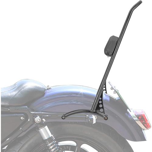 Wsays 21 Tall Passenger Backrest Sissy Bar Classic Styled Gloss Black Compatible with Harley Sportster XL 883 1200 1996-2003