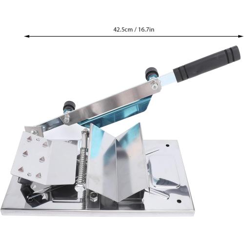 Manual Frozen Meat Slicing Machine, Stainless Steel Meat Cutter for Beef Mutton Roll, Adjustable Thickness Food Slicer for Hot Pot BBQ Home Cooking with 12 Accessories‼️missing pieces‼️