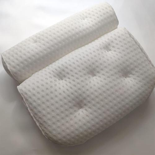 Pillow, Neck Pillow, Soft cosy Bathtub Cushion, Bath Pillow 4D Air Mesh Spa Bathtub for Head Neck Rest Support Suction Tub Cushi