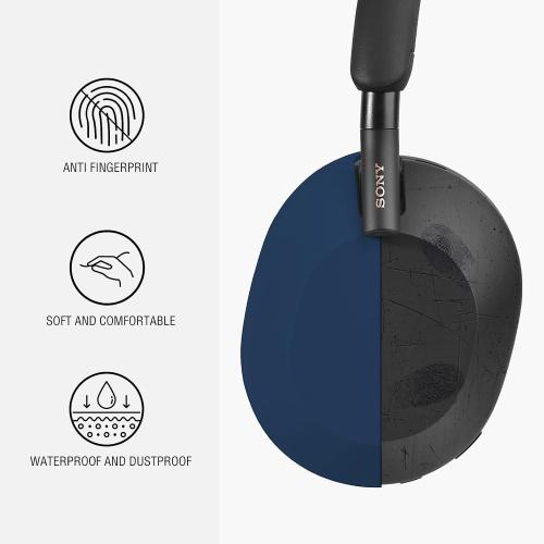 Silicone Case for Sony WH-1000XM5, Sony xm5 Wireless Headphones Protective case Cover (Midnight Blue)