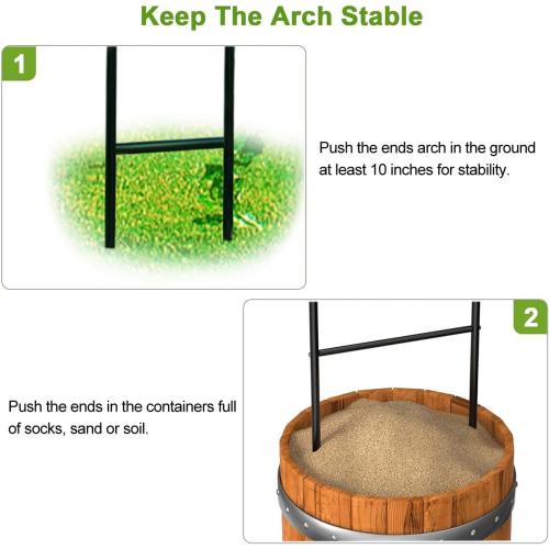 Metal Pergola Arbor,4.6 Feet Wide x7.9 Feet High Assemble Freely for Various Climbing Plant Wedding Garden Arch Bridal Party Decoration Wide Arbor