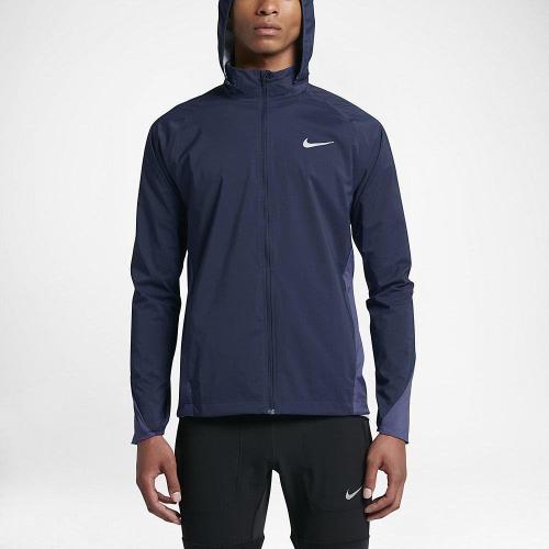 SIZE XL Nike Shield Men's Running Jacket NAVY BLUE Full Zip 801783 410 (s)