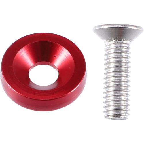 X AUTOHAUX Engine Water Tank Radiator Bracket Radiator Stay Mount Bracket and Washer Kit for Honda Civic 1996-2000 Aluminum Alloy Red 1 Set