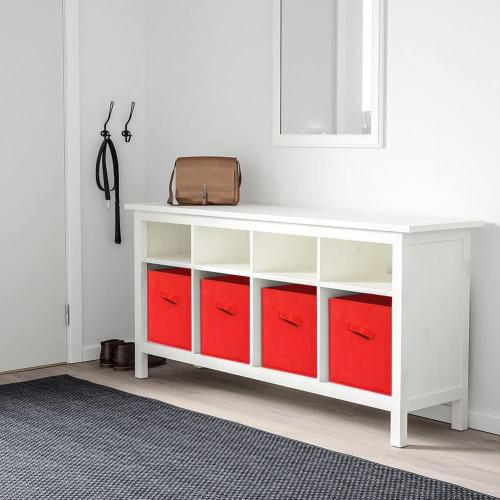 ShellKingdom Storage Bins, Foldable Fabric Storage Cubes and Cloth Storage Organizer Drawer for Closet and Toys Storage, 2 Pack (Red)