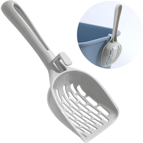 Cat Litter Scoop, Litter Scoop with Wide Slats, Litter Sifter Scoop with Hollow Grid for Pine Pellets, Easy Sifting, ABS Plastic Litter Scoop for Cats