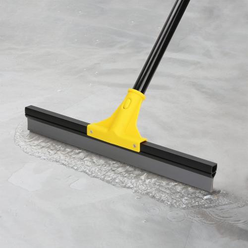 Squeegee Broom for Floor, Heavy Duty Rubber Wiper with Long Handle for Bathroom Tile, Garage Concrete, Deck, Shower Glass, Window Cleaning